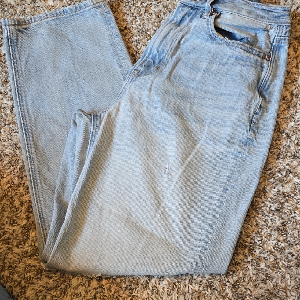 American Eagle Outfitters Light Blue Women's Relaxed Jeans